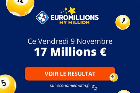 Résultats Euromillions Vendredi 9 Décembre 2023 Résultat Euromillions du vendredi 9 décembre 2022